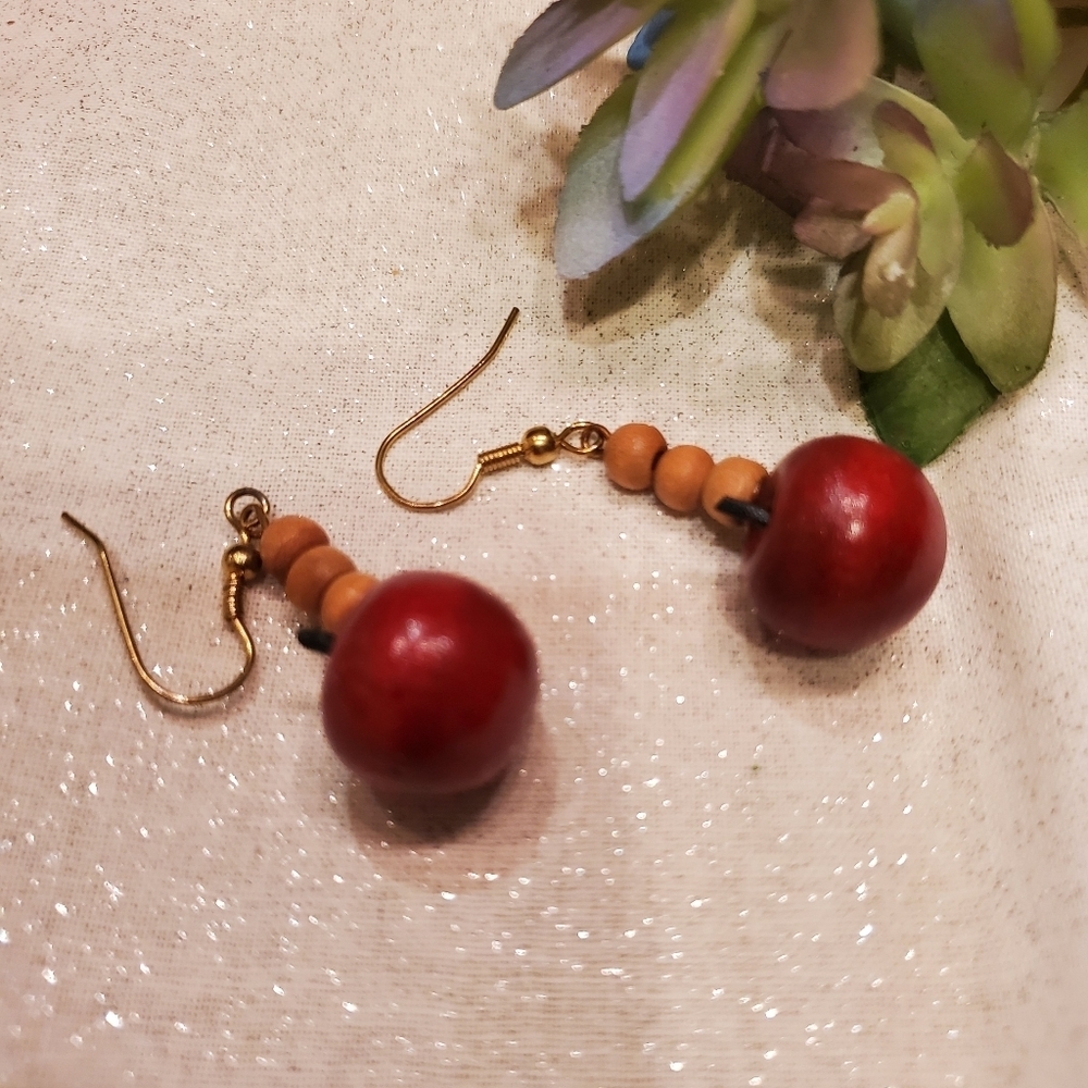 Apple Dangle Boho Earrings